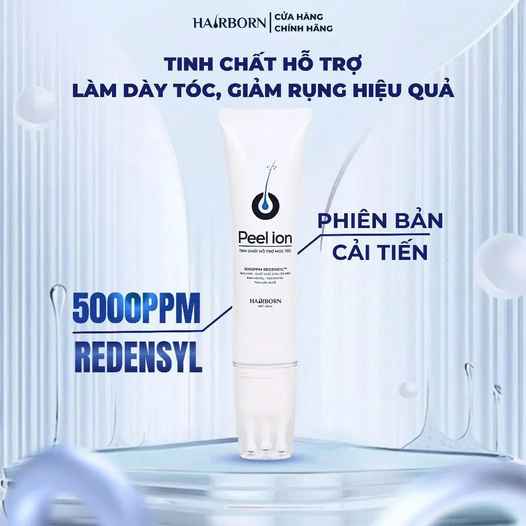  Lăn Mọc Tóc Hairborn Tinh Chất Mọc Tóc Công Nghệ Ion 2 chiều Peel Ion Hairborn 60ml khuyến mãi hấp dẫn 