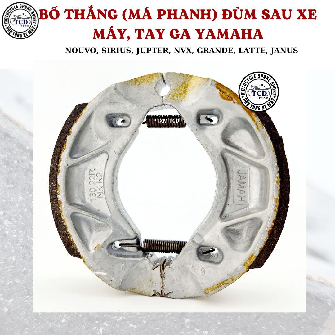 Má phanh yamaha sirius - nouvo sau- bố thắng xe