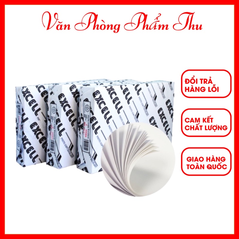 Giấy in a4 excell 70gsm/ 80gsm - giấy a4 excel 70/80 gsm - giấy a4 chất lượng trắng mịn - giấy in, giấy photo dày dặn