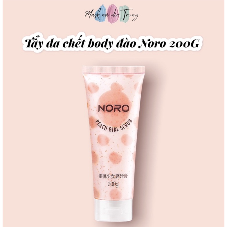 Kem tẩy da chết body đào noro 200g