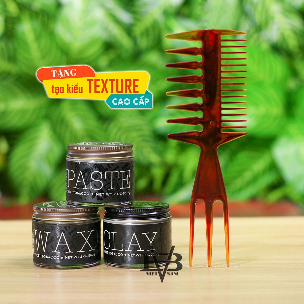 18.21 man made - top sáp vuốt tóc 18.21 man made được yêu thích - paste, wax, clay + tặng lược tạo texture cao cấp