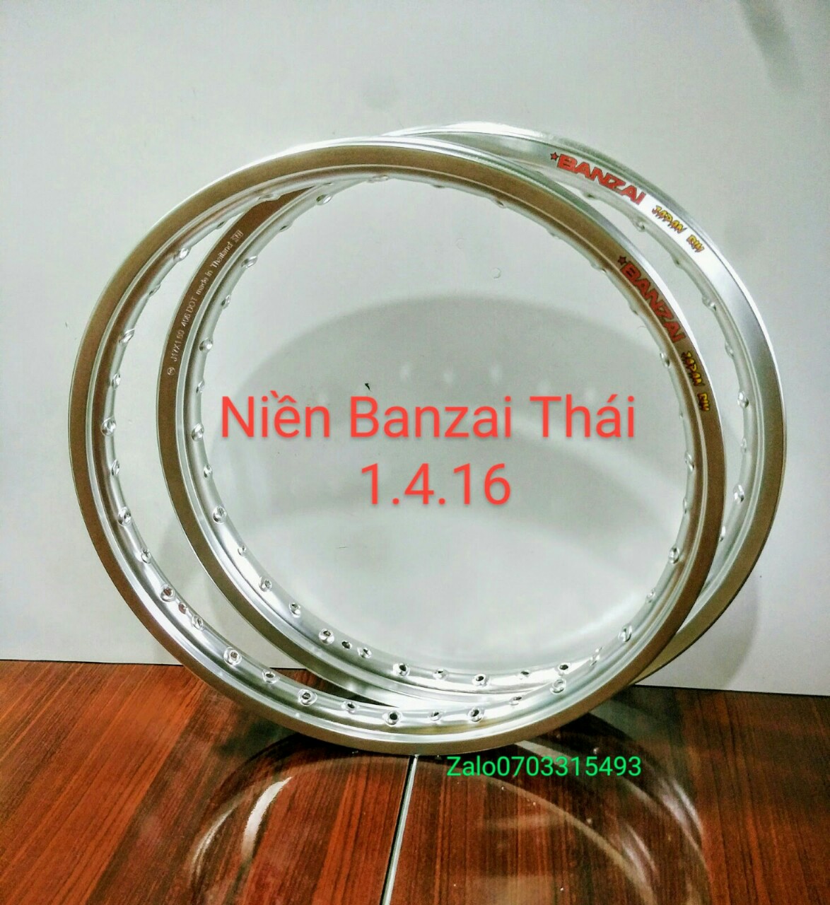 [HCM] CẶP NIỀNG BANZAI THÁI 1.4 1.6 17IN  GẮN TẤT CẢ CÁC DÒNG XE SỐ ( TÙY CHỌN MÀU )