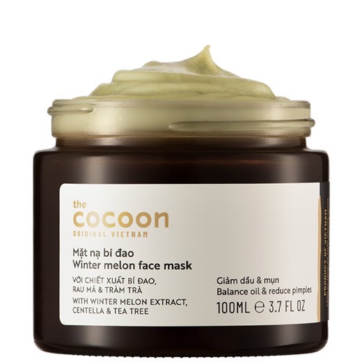 BigSize Mặt nạ bí đao Cocoon 100ml giúp giảm mụn và dầu cấp ẩm cho da