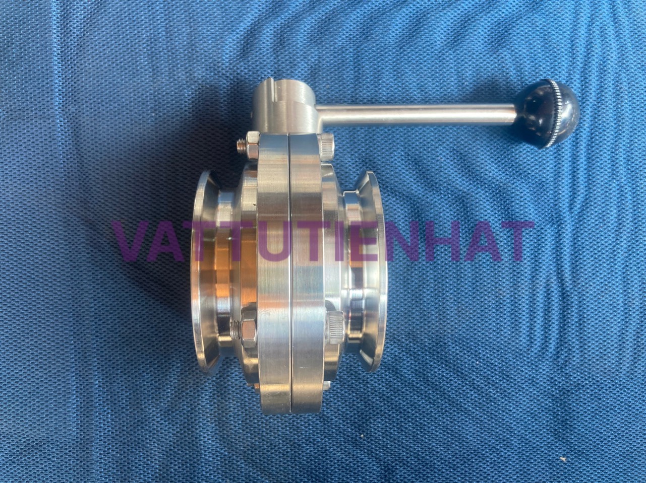 Van bướm inox, van bướm vi sinh, van kẹp clamp