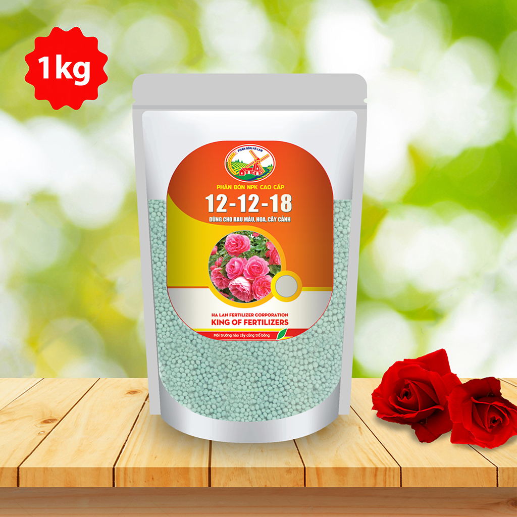 Phân bón NPK Hà Lan 12-12-18  Chuyên dùng cho cây lấy củ, quả (1kg)