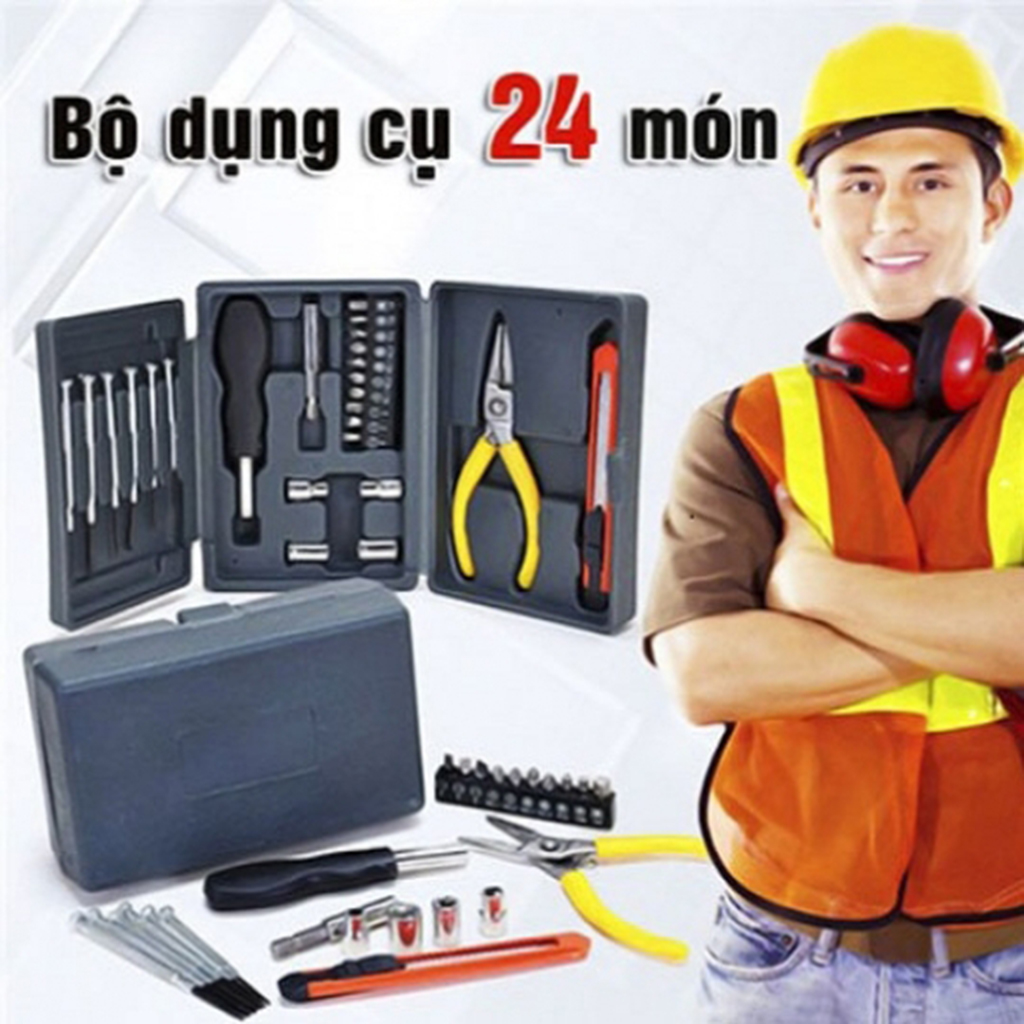 Bộ dụng cụ sữa chữa 24 món-mts