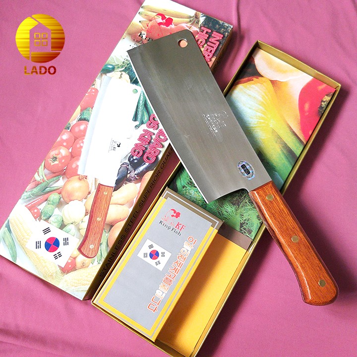 Dao chặt gà vịt cao cấp Hàn Quốc thép không gỉ chuôi gỗ siêu bền