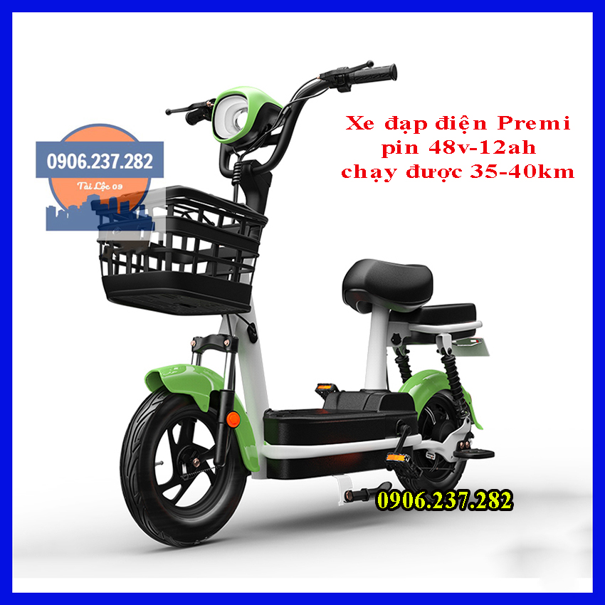 Xe đạp điện - xe điện Premi 14inch pin lithium 48v-12Ah đi được 35-40km - xe đạp điện thông minh,  x