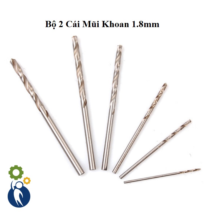 Bộ 2 cái mũi khoan 1.8mm