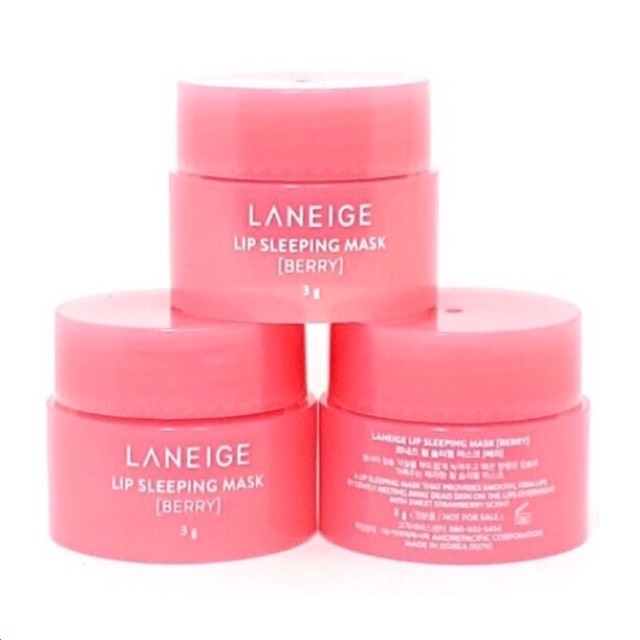 Mặt nạ ngủ ủ môi Laneige Lip Sleeping Mask 3g - QT Thu Lan TL97 - giúp môi luôn được cấp ẩm, khỏe mạnh. làm sạch những tế bào chết trên môi trong thời gian ngủ, chống oxi hóa cho môi mềm mại, mượt mà