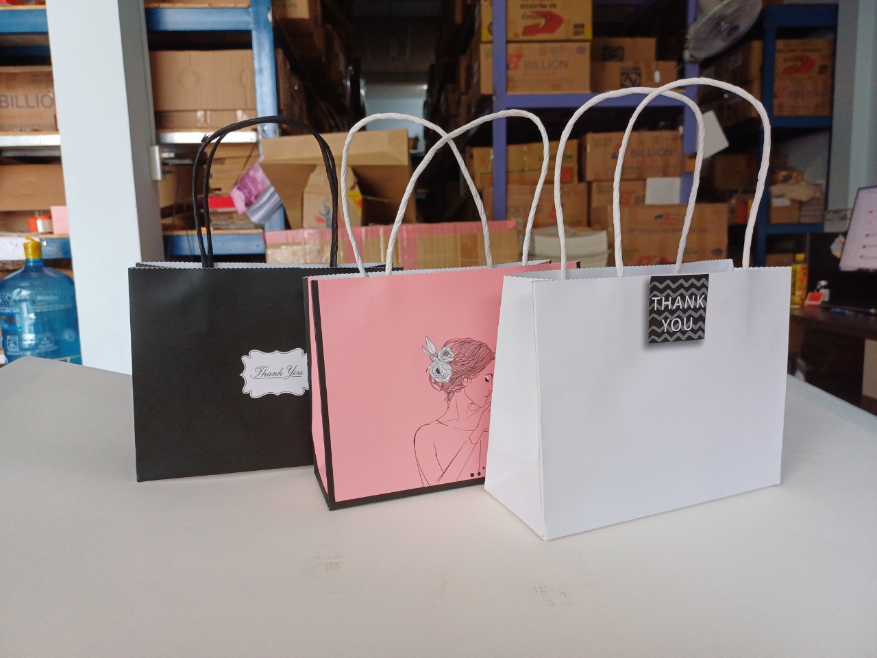 25 cái Túi số 6 - Túi giấy ngang nhỏ đựng quà tặng mỹ phẩm nước hoa phụ kiện quà lưu niệm