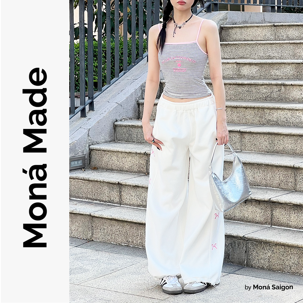 Áo croptop thun 2 dây moná - flirty