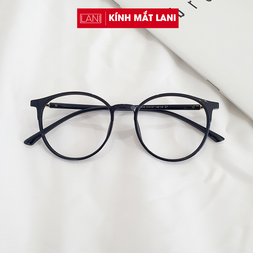 Gọng kính cận nhựa dẻo dáng bầu Lani 513 - Nhận lắp mắt cận theo yêu cầu