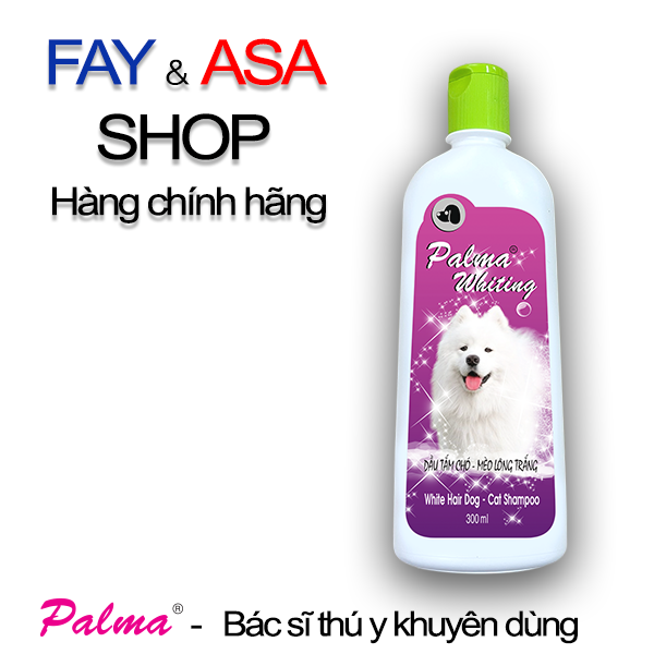 Dầu tắm chó mèo Palma Whiting 300ml - Giúp lông trắng sáng tự nhiên