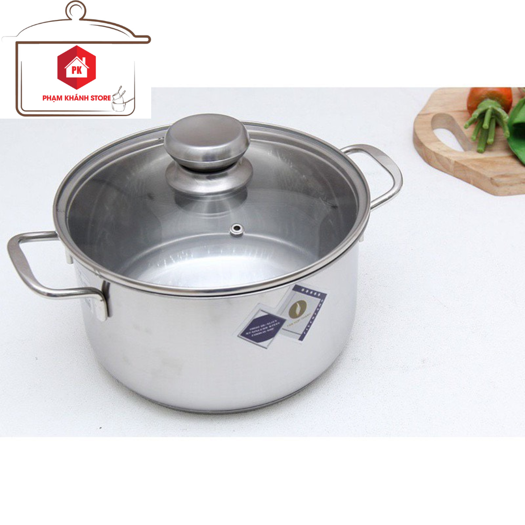 Nồi Inox 3 Đáy Inox 430 FiveStar Standard Nắp Kính Sử Dụng Được Trên Mọi Loại Bếp