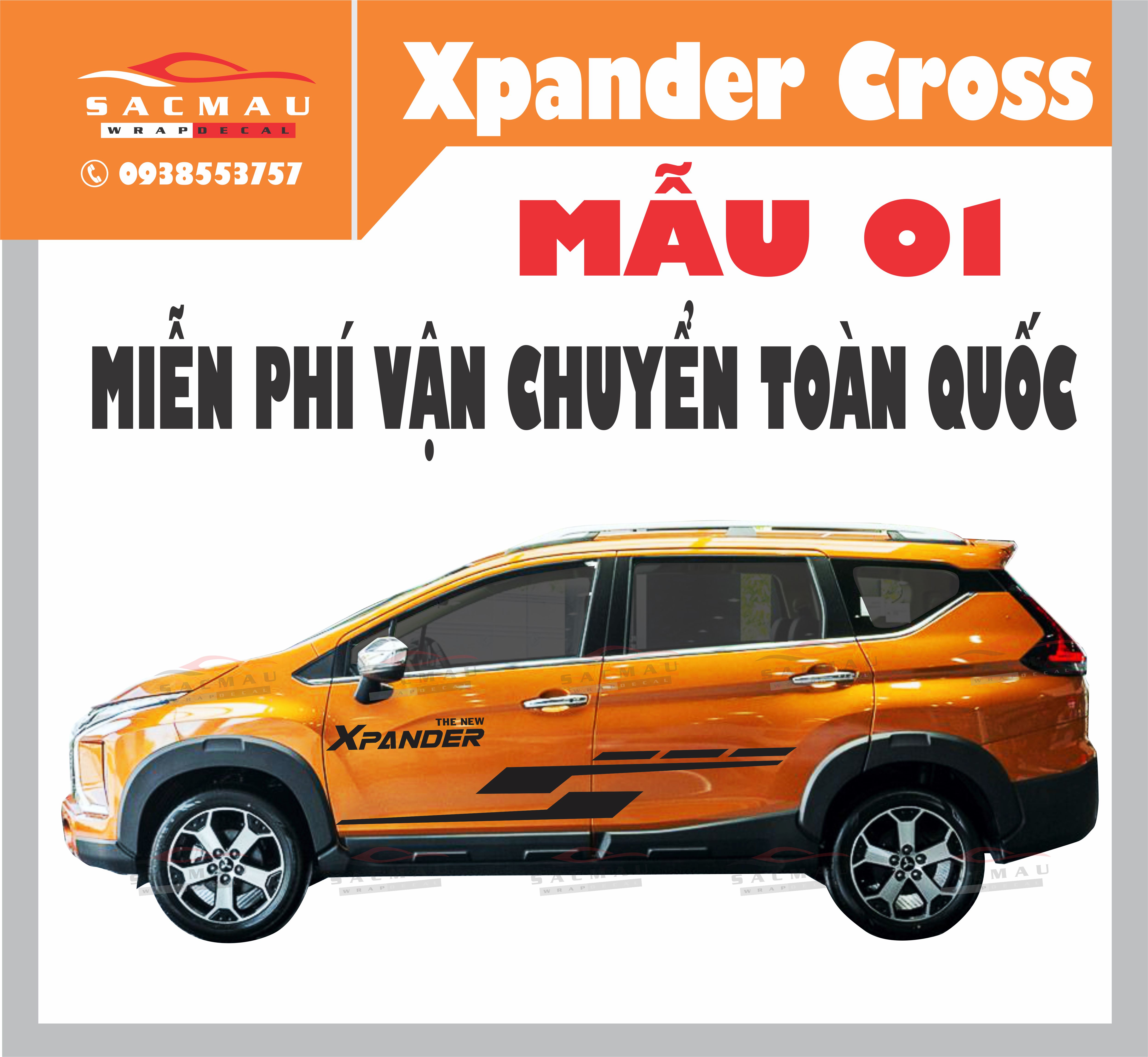 tem xpander cross vàng cam (MIỄN PHÍ VẬN CHUYỂN TOÀN QUỐC)