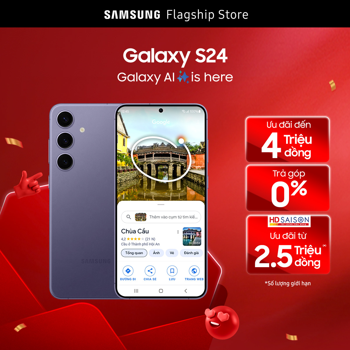 Điện thoại samsung galaxy s24 - điện thoại ai -camera 50mp - màn hình 6.2" dynamic amoled 2x fhd+