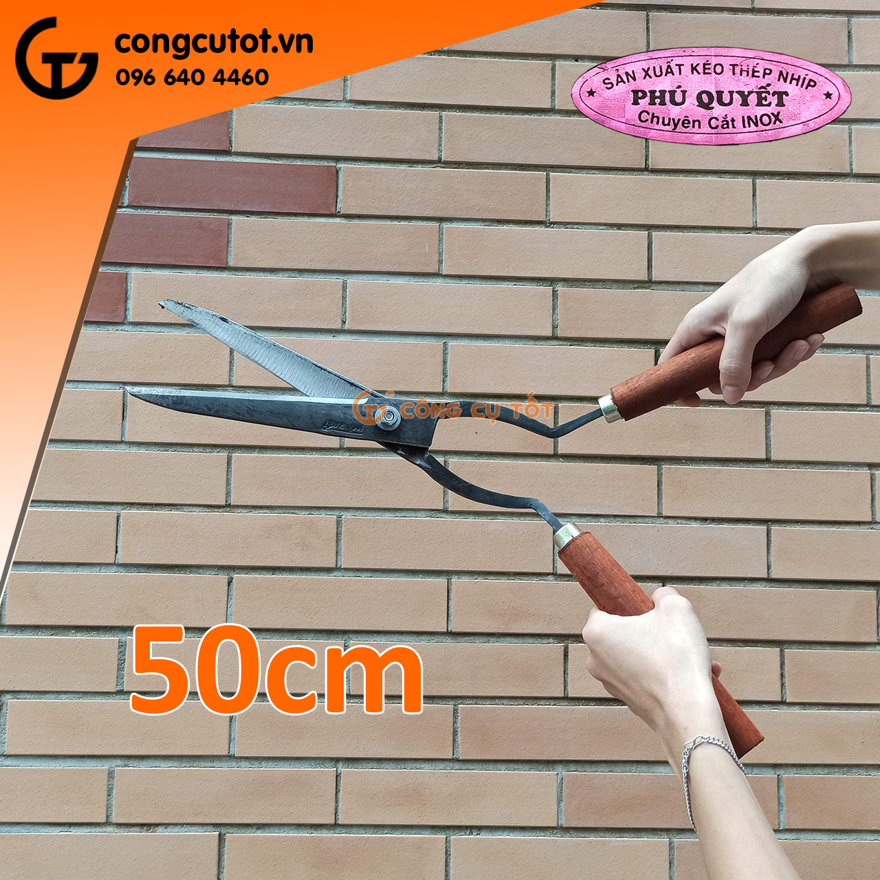 Kéo cắt tỉa hàng rào và tạo dáng cây cảnh 50cm Phú Quyết