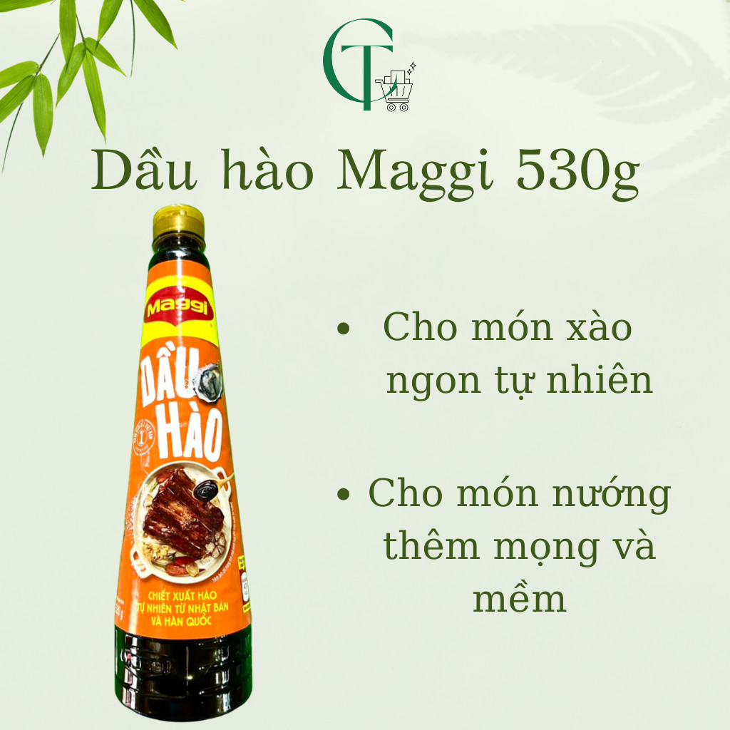 Dầu hào Maggi đậm đặc chiết xuất tự nhiên chai 530g