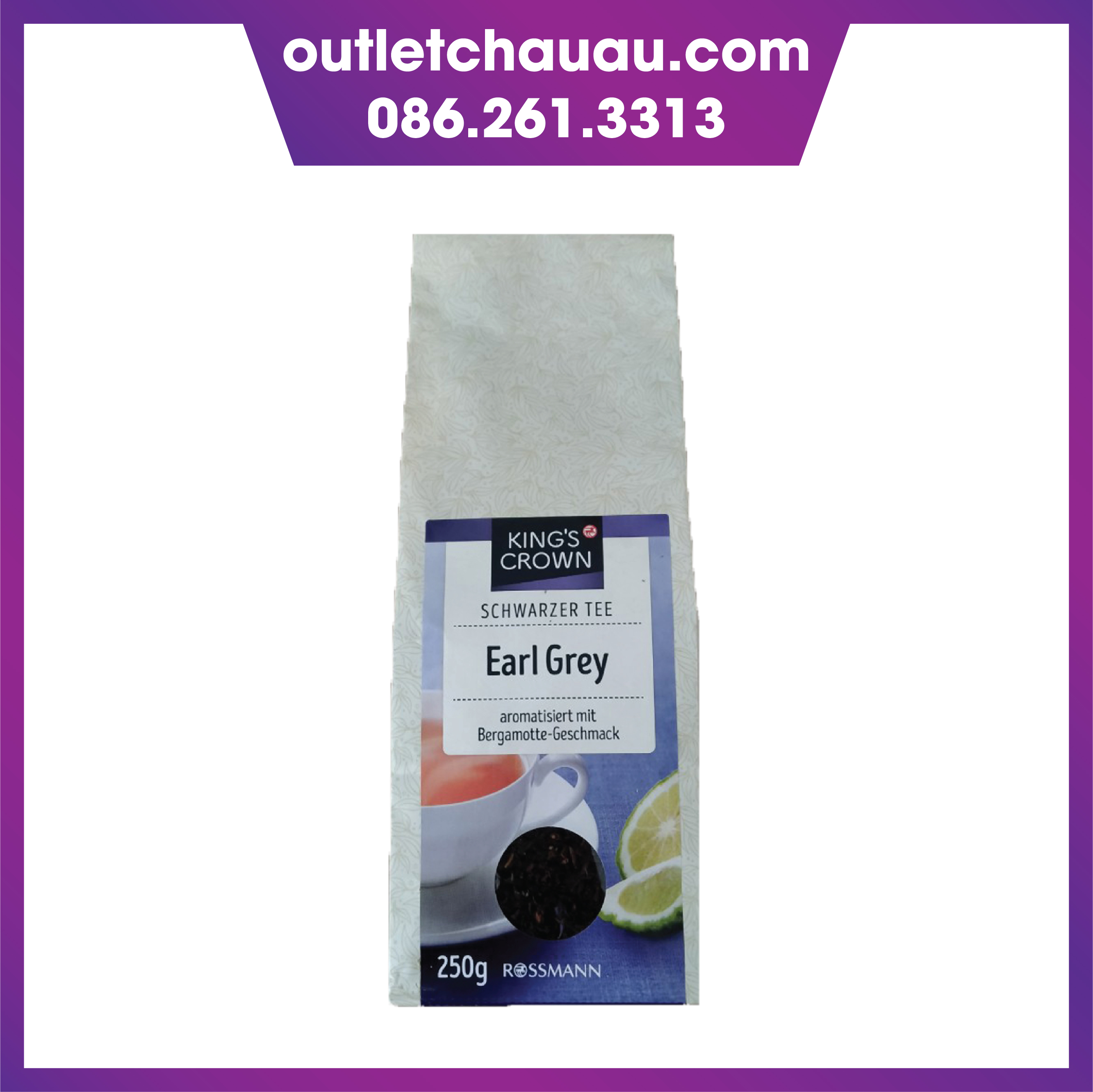 Trà bá tước king's crown earl grey 250g