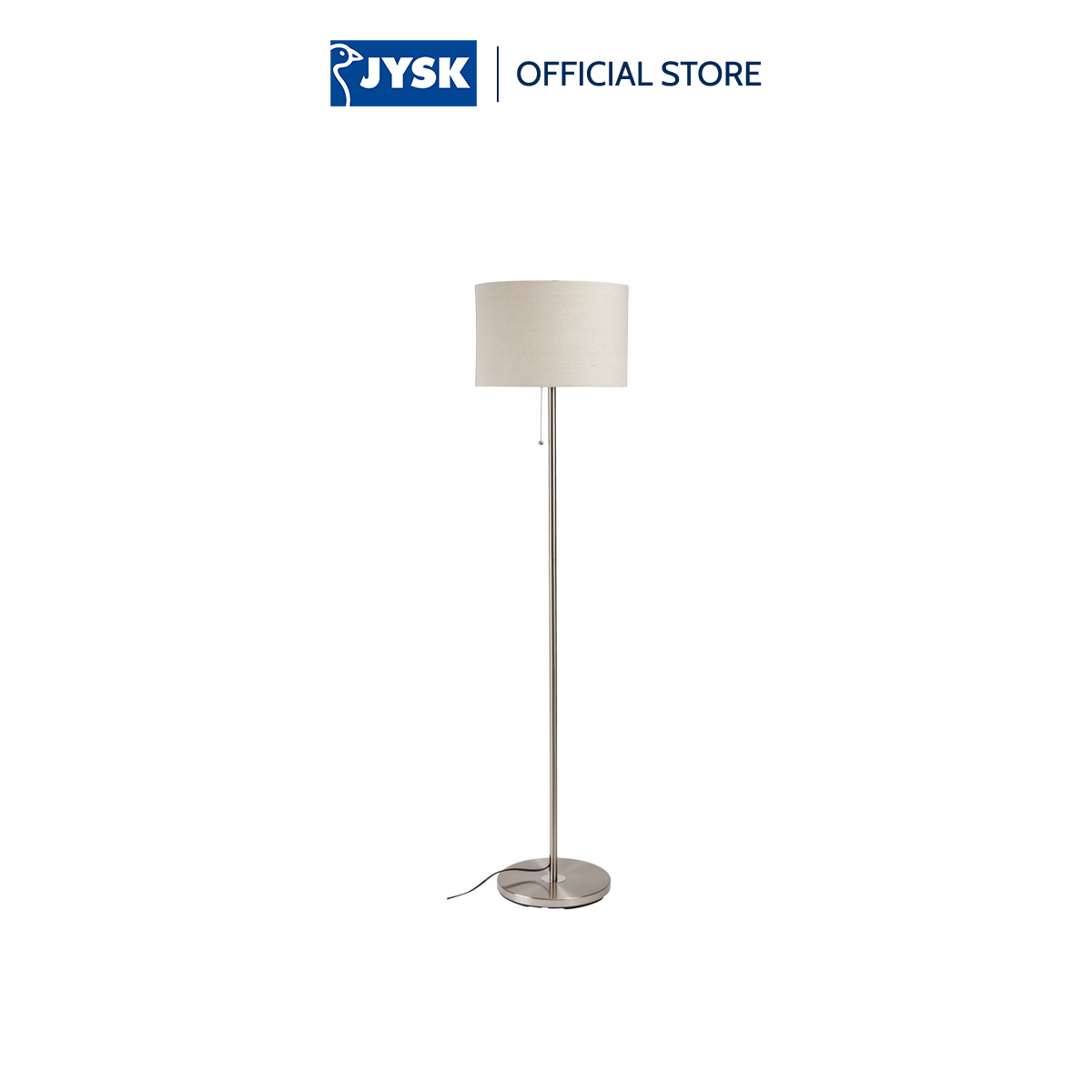 Đèn cây JYSK Kristof polyester kim loại be C145cm