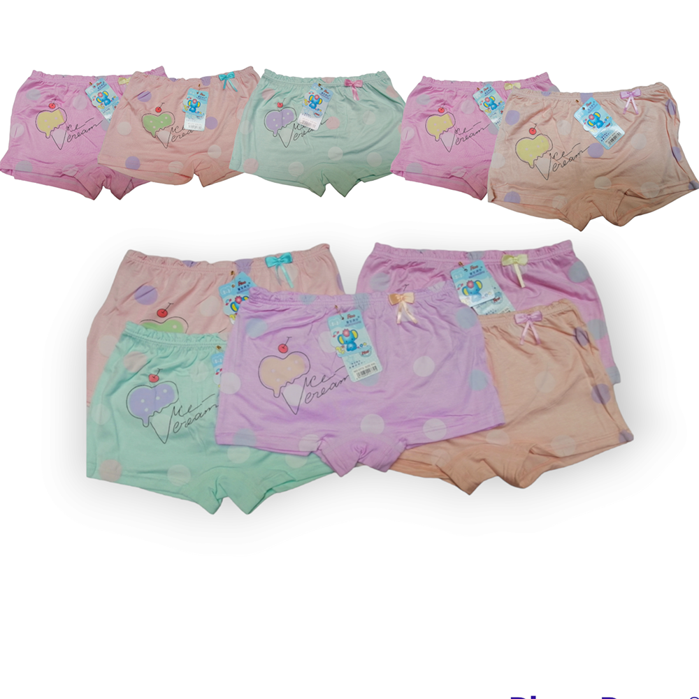 Set 5 quần chíp đùi cotton cho bé gái