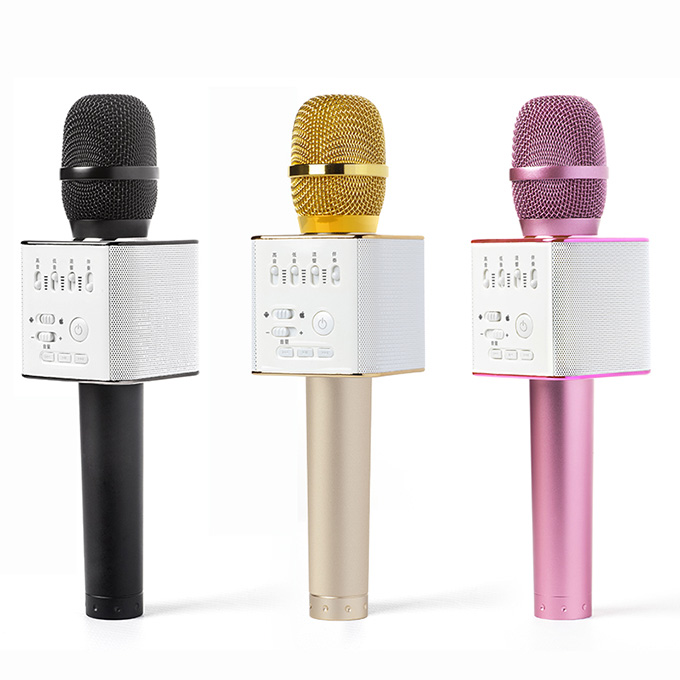 Micro karaoke kèm loa Tuxun Q7,Micro kết nối hát karaoke cho điện thoại,Mic Hát Karaoke Bluetooth Q7 mic hát cầm tay tiện lợi kèm loa 2021 cực hay-CAO CẤP