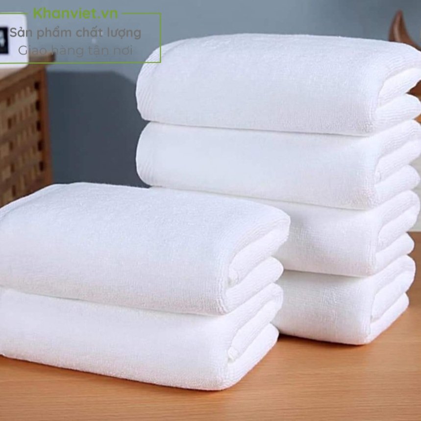  Khăn Tắm Cotton Xuất Khẩu Dư Cao Cấp,Khổ Lớn 70x140 nặng 500g,Thấm Hút Tốt,Mềm Mịn,Không Rụng Lông-KhanVietVN 