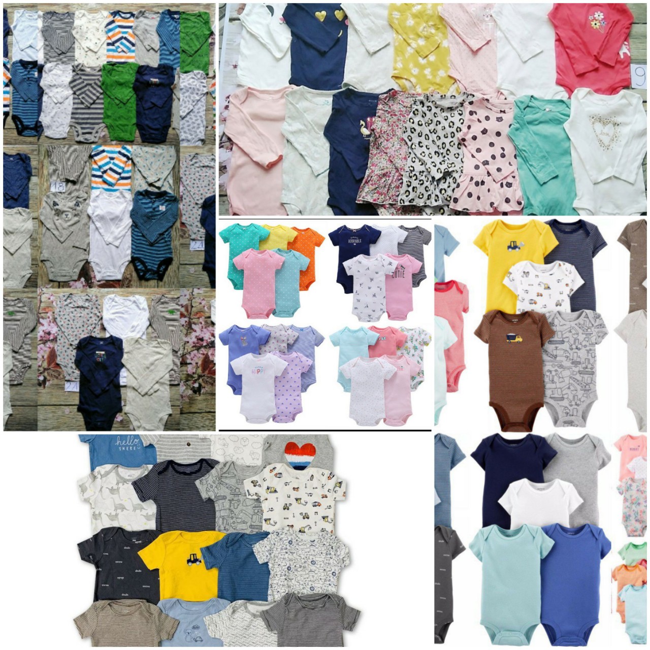 [HCM]XẢ KHO ĐỒNG GIÁ MẶT HÀNG BODY SUIT NGẮN TAY VÀ DÀI TAY CHO BÉ TRAI GÁI