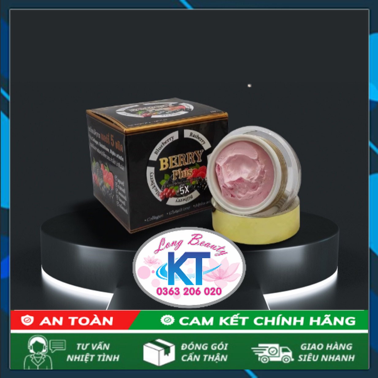 Kem face trừ nám dưỡng trắng da 4k plus 5x Thái Lan Berry Plus Extra Whitening Cream face trái cây bán chạy