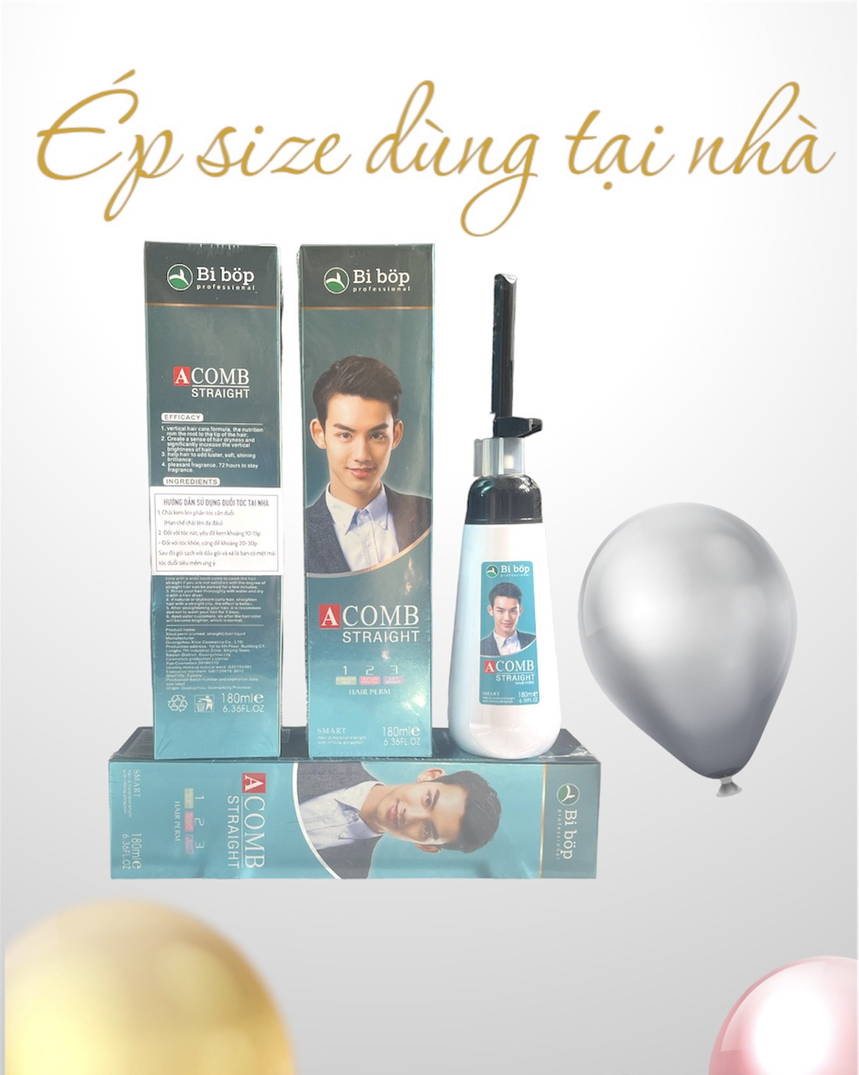 Thuốc ép size - thuốc duỗi tóc tại nhà không cần dùng nhiệt