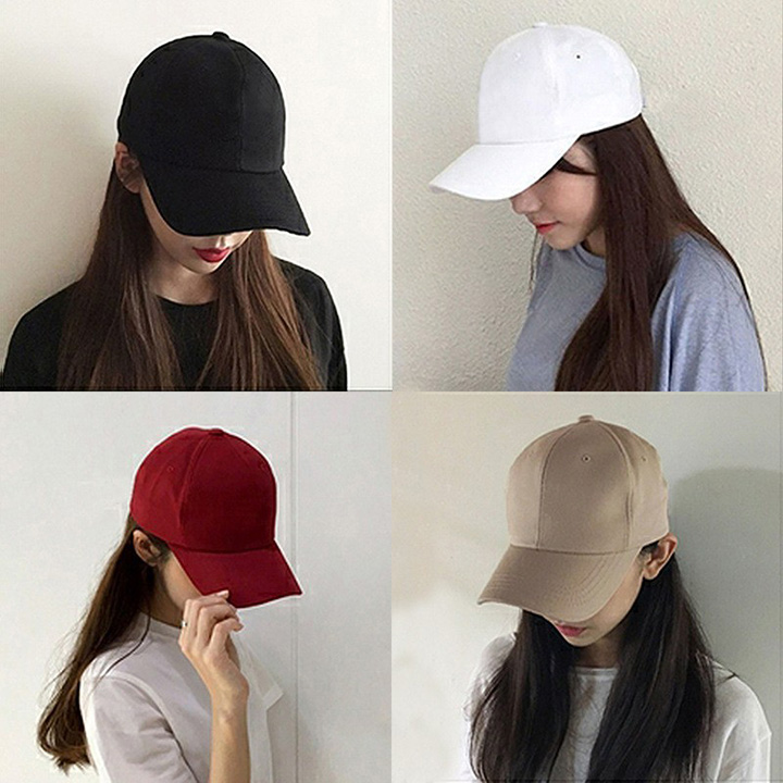 Nón mũ lưỡi trai trơn đơn giản năng động thời trang nam nữ Unisex nhiều màu