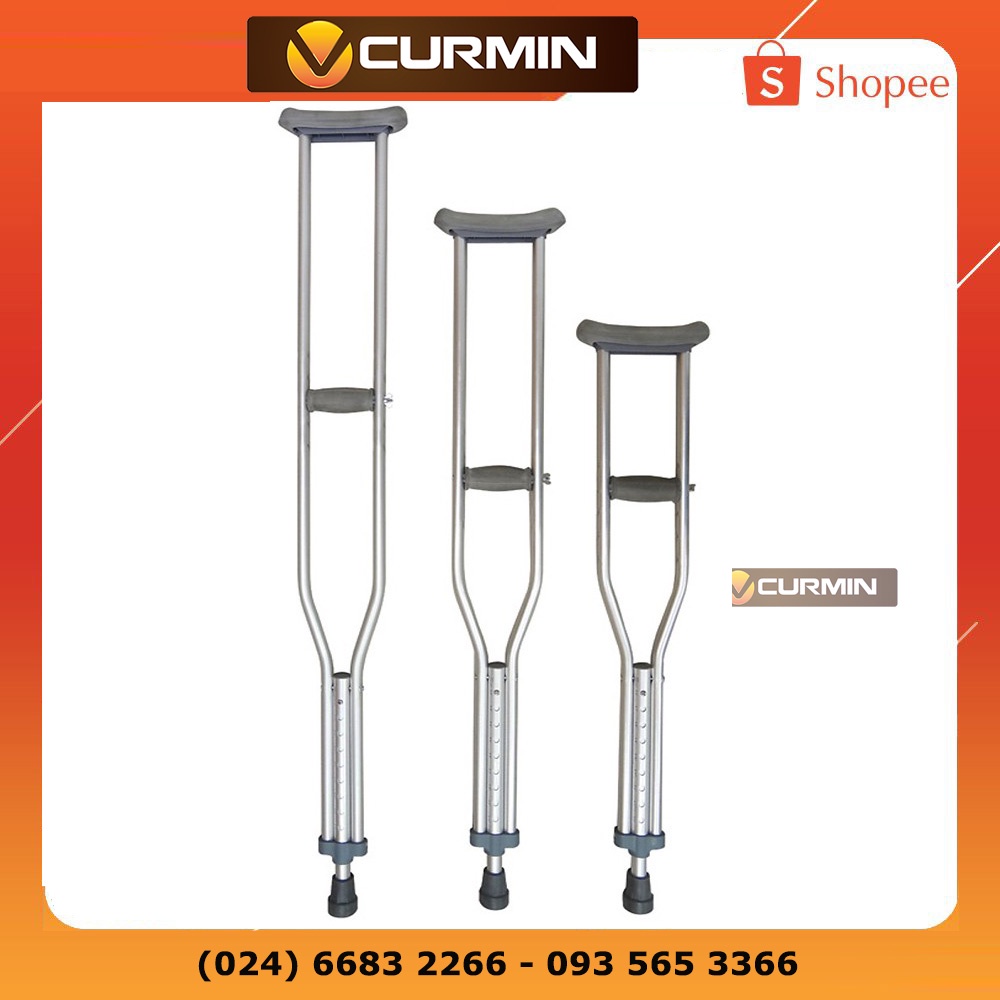 Nạng chống nách bằng inox siêu chắc chắn - 01 chiếc