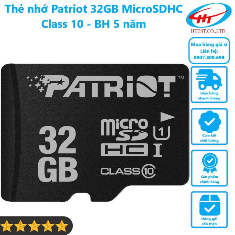 Thẻ nhớ Patriot 32GB MicroSDHC Class 10