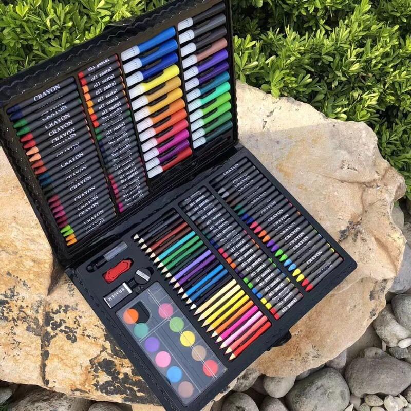 Bộ 150 cây bút chì sáp màu cao cấp cho bé học vẽ tô