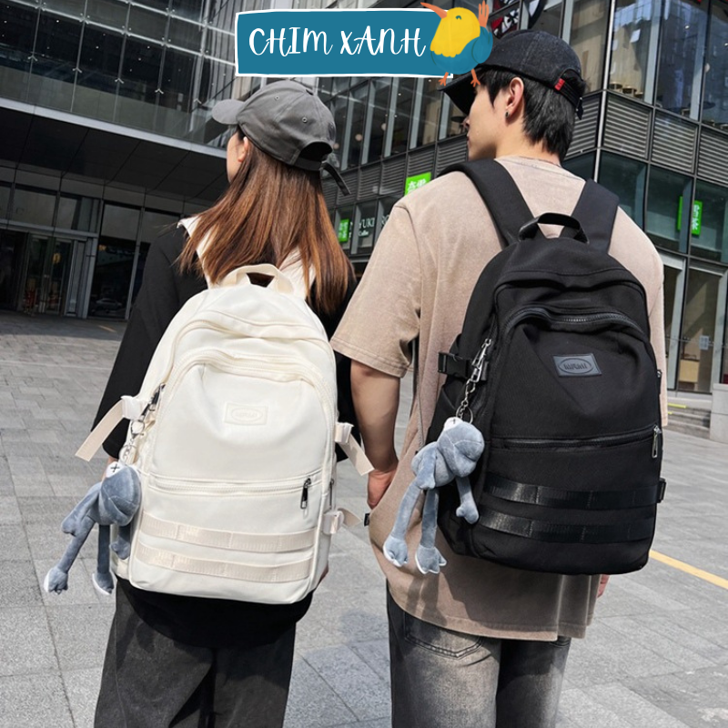 Balo đi học nam nữ balo đi chơi nam nữ cá tính xinh xắn cute trắng đen thời trang ulzzang hàn quốc nhiều ngăn CX32