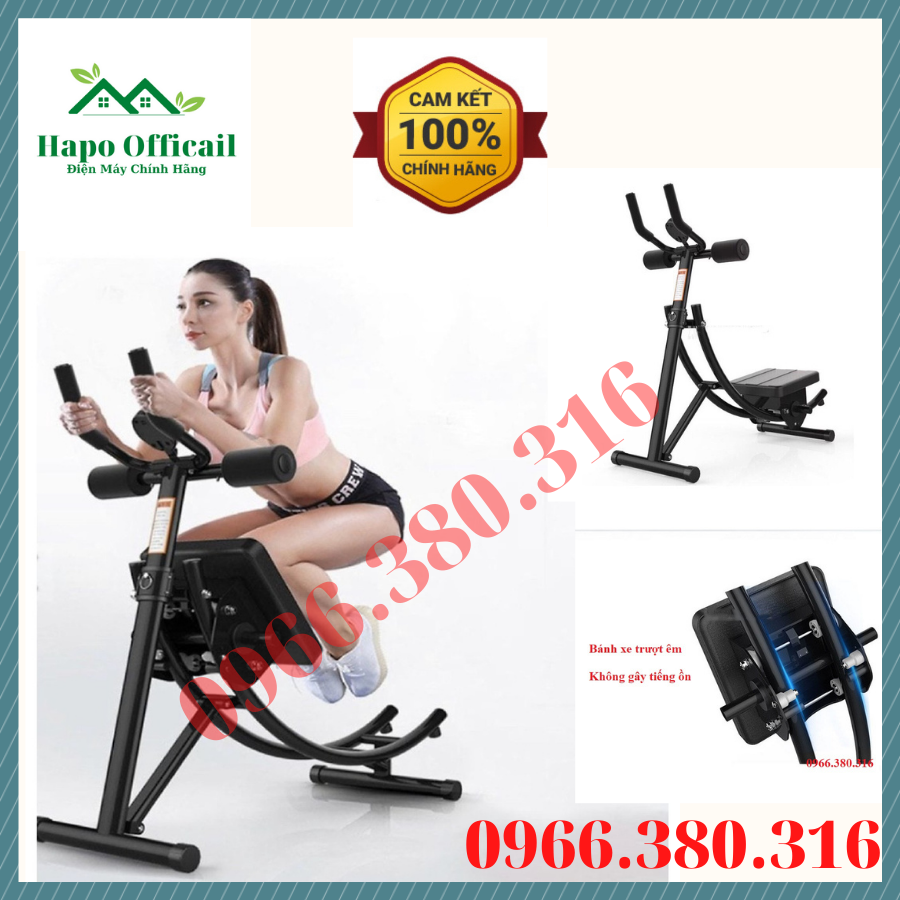 Máy tập cơ bụng ab coaster đời mới nhất - máy tập cơ bụng đa năng - kết hợp tập bụng, tập eo, tập gym, tập thể hình tại nhà - có đồng hồ led điện tử báo số lần tập, thời gian, calo