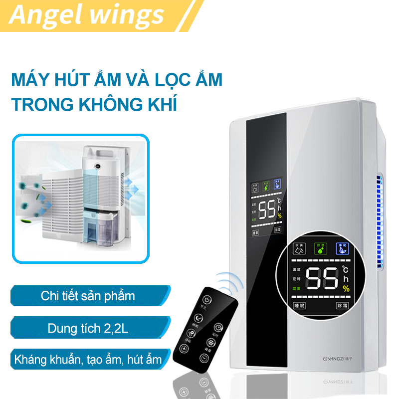 Máy hút ẩm gia dụng máy lọc ẩm hút ẩm trong nhà máy hút ẩm mini không ồn,bảo hành 12 tháng