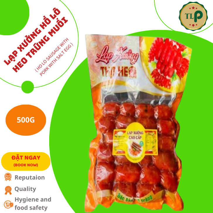 LẠP XƯỞNG HỒ LÔ THỊT HEO TRỨNG MUỐI TÂN LỘC PHÁT - BỊCH 500G