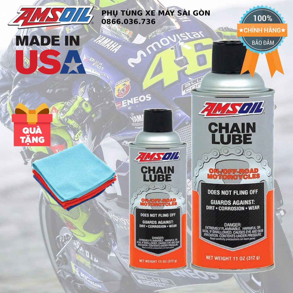 Chai xịt dưỡng sên Amsoil Chain Lube 312g - Nhập khẩu Mỹ