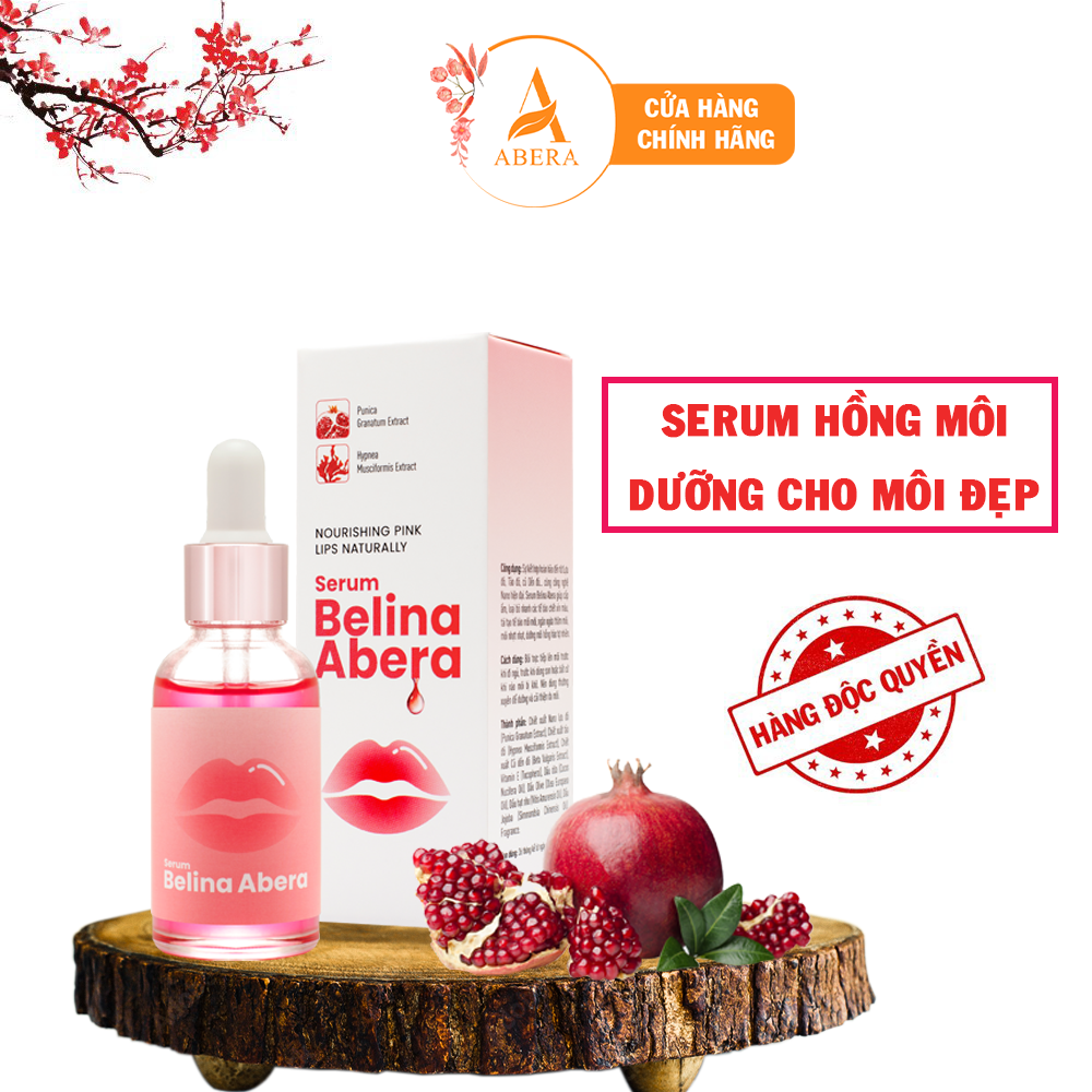 Serum hồng môi khử thâm Belina Abera 20ml