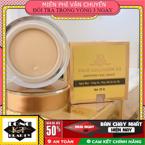 [Chính Hãng Mỹ Phẩm Đông Anh ] Kem face collagen x3 20gr- ngừa nám, giảm mụn Thâm và làm trắng da Mỹ phẩm Đông Anh