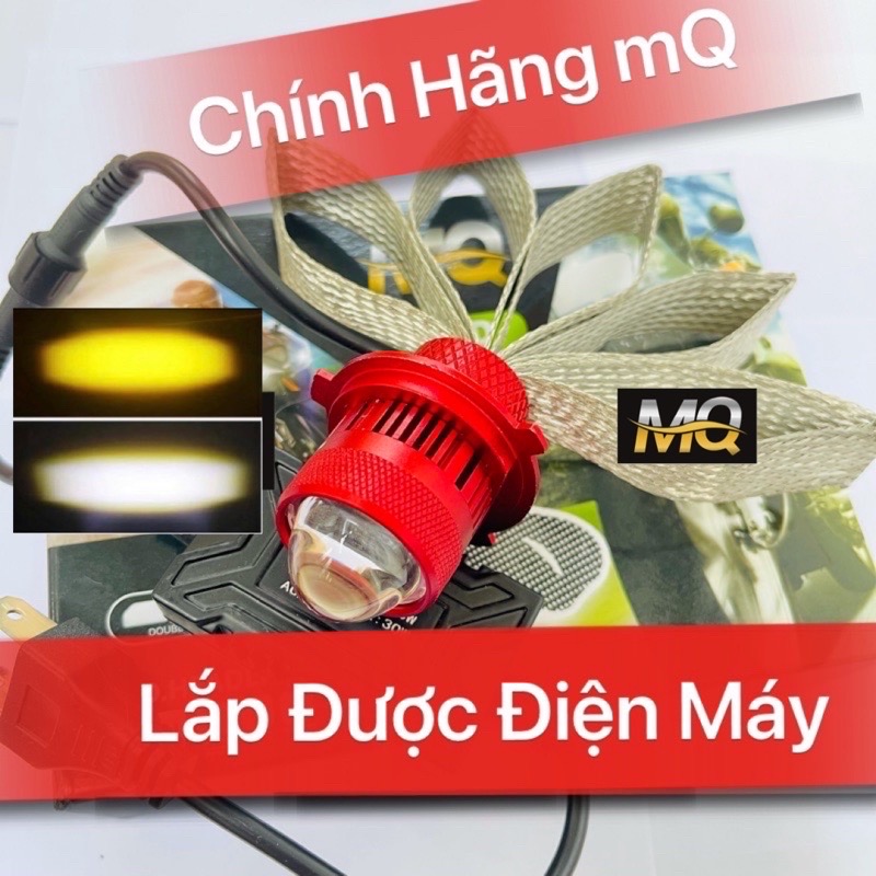 ĐÈN PHA LED BI CẦU MINI RUBY SIÊU PHẨM GOM ÁNH SÁNG CHUYÊN Ô TÔ - XE MÁY COST VÀNG PHA TRẮNG BH 12THÁNG( XEM VIDEO)