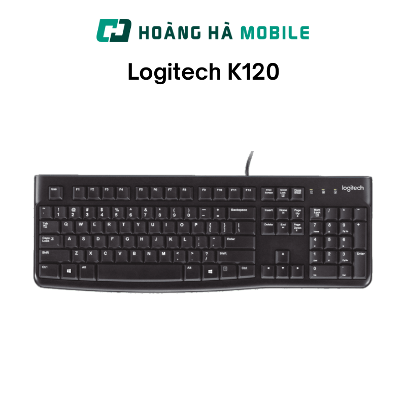Bàn phím Bàn phím có dây Logitech K120 - Chính hãng