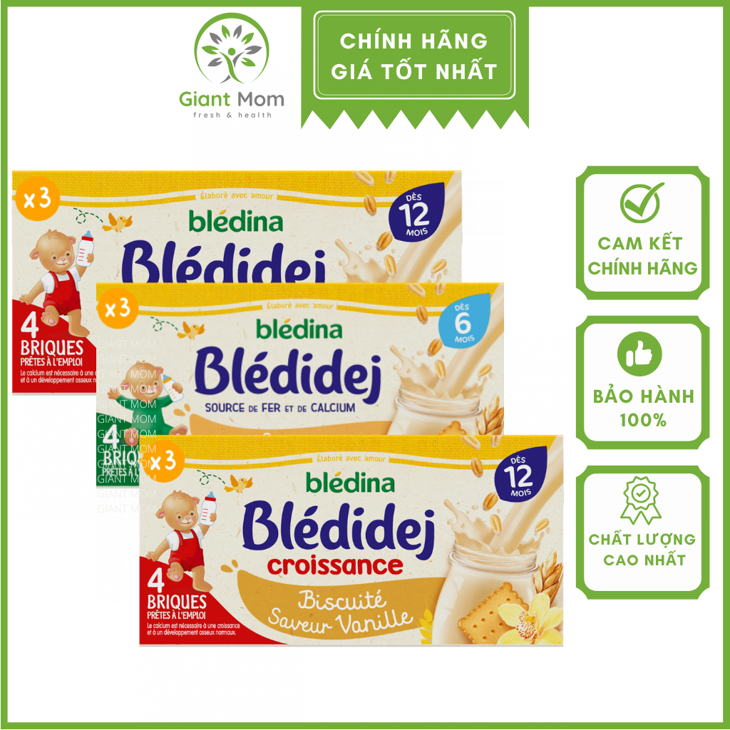 Sữa nước bledina pháp giant mom - sữa nước bledina nội địa pháp 250ml/lốc 4 hộp