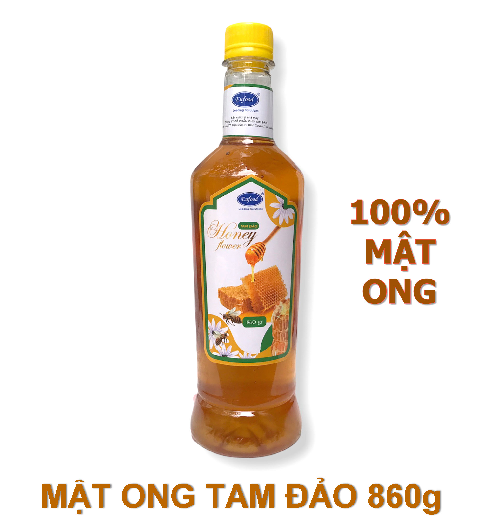 Mật Ong Tam Đảo Nhãn Xanh Eufood chính hãng 860g - Date 10.2026