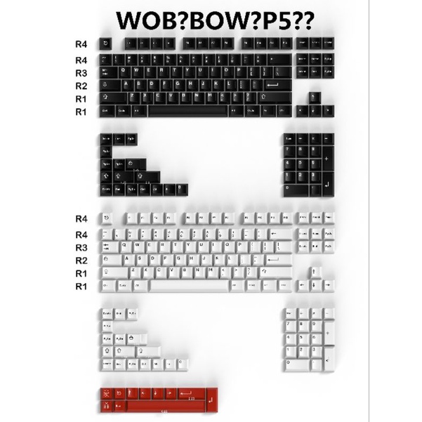 Bộ nút keycap CMK Aifei Cherry profile ABS double shot nhiều mẫu cho bàn phím cơ
