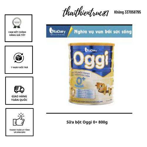 Sữa bột oggi 0+ 800g - s
