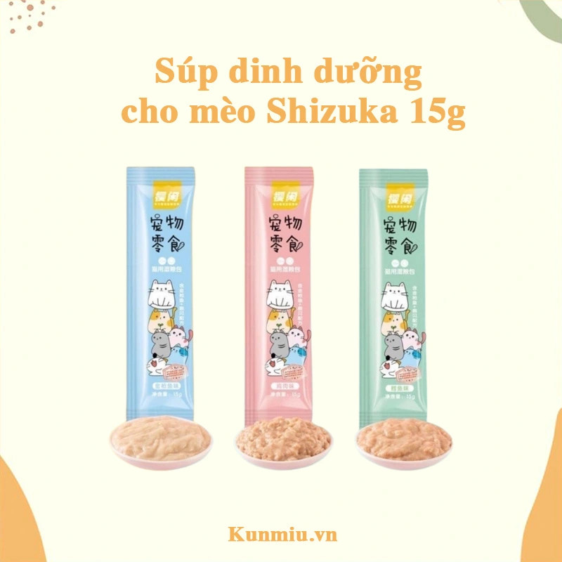 Súp Thưởng Cho Mèo Shizuka, Thanh Súp Thưởng Cho Mèo Shizuka 15g