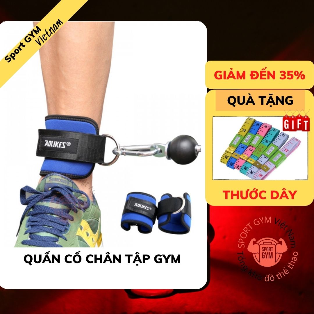 Quấn Cổ Chân Tập Gym , Tập Chân Mông Với Cáp Chính Hãng Aolikes GYM79